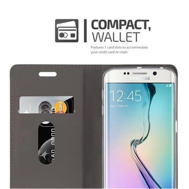 Samsung Galaxy S6 EDGE lommebokdeksel etui (grå)