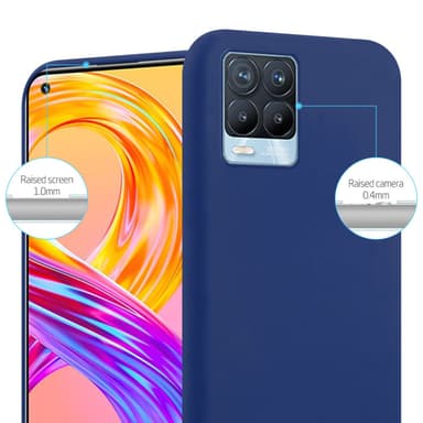 Deksel Realme 8 4G / 8 PRO Silikon cover (blå)