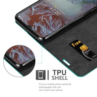 Nokia G10 / G20 lommebokdeksel case (turkis)