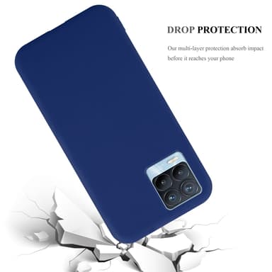 Deksel Realme 8 4G / 8 PRO Silikon cover (blå)