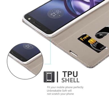 Motorola MOTO Z lommebokdeksel etui (grå)