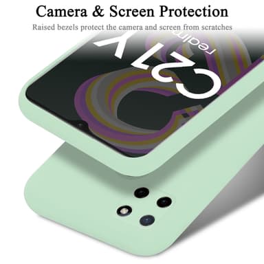 Realme C21Y / C25Y silikondeksel case (grønn)