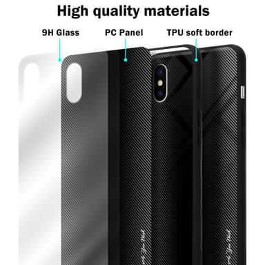 iPhone XS MAX Deksel Case Cover (svart)