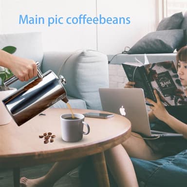 Kaffekanne 1 l Kaffetrakter Presskanne Kaffepresse