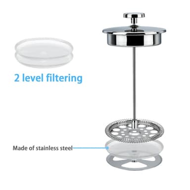 Kaffekanne 1 l Kaffetrakter Presskanne Kaffepresse
