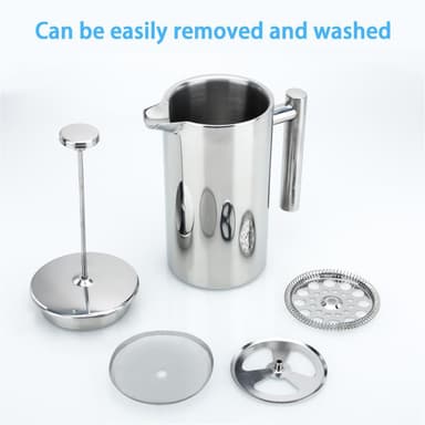 Kaffekanne 1 l Kaffetrakter Presskanne Kaffepresse