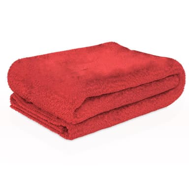 Teppe Kosepledd 200 x 150 cm Takteppe fleece (glut rød)