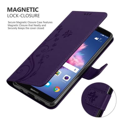 Huawei P SMART 2018 / Enjoy 7S lommebokdeksel Blomster