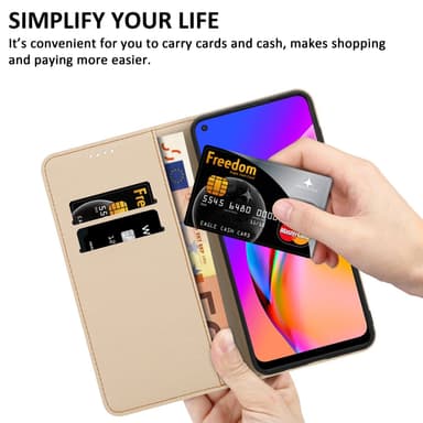 Oppo A94 5G lommebokdeksel etui (svart)