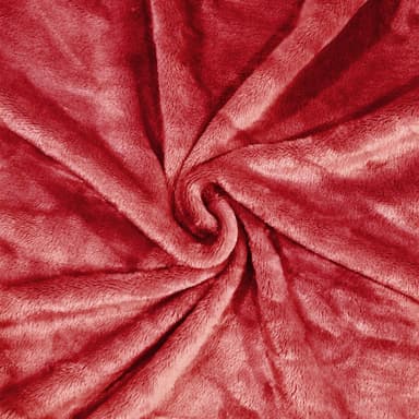 Teppe Kosepledd 200 x 150 cm Takteppe fleece (glut rød)