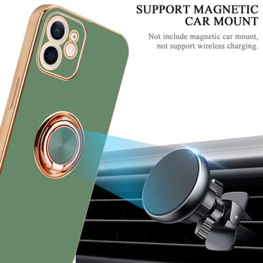 iPhone 11 silikondeksel case (grønn)