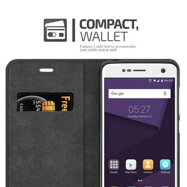 ZTE Blade V8 lommebokdeksel case (svart)