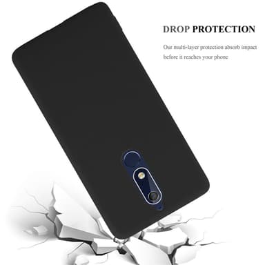 Deksel Nokia 5.1 Silikon cover (svart)