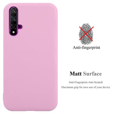 Deksel Huawei NOVA 5 / 5 PRO Silikon cover (rosa)