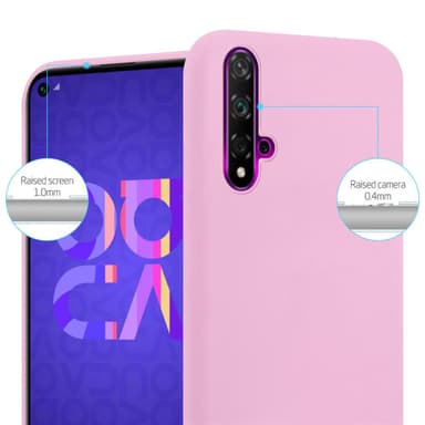 Deksel Huawei NOVA 5 / 5 PRO Silikon cover (rosa)