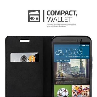 HTC ONE M9 lommebokdeksel case (brun)