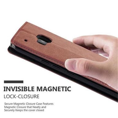 HTC ONE M9 lommebokdeksel case (brun)