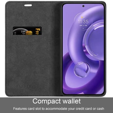 Motorola EDGE 30 NEO lommebokdeksel case (svart)
