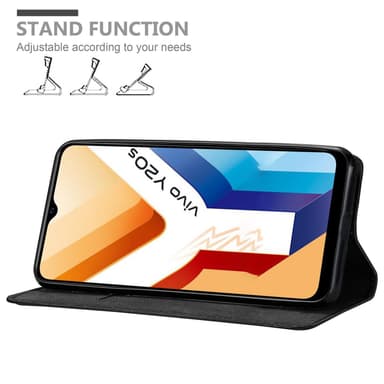 Vivo Y20s lommebokdeksel case (svart)