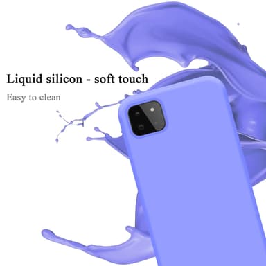 Samsung Galaxy A22 5G silikondeksel case (lilla)