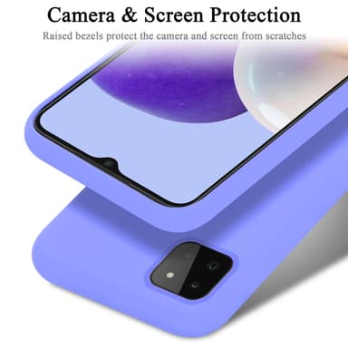 Samsung Galaxy A22 5G silikondeksel case (lilla)