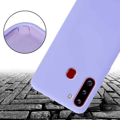 Deksel Samsung Galaxy A21 med Halskjede (lilla)