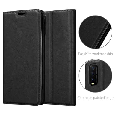 Vivo Y20s lommebokdeksel case (svart)