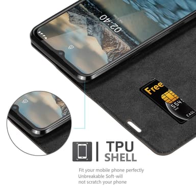 Nokia 2.4 lommebokdeksel case (brun)