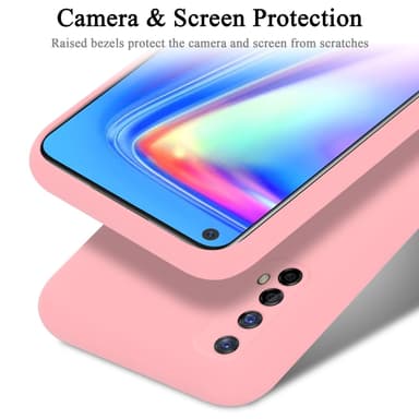 Realme 7 5G silikondeksel case (rosa)