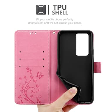 Huawei P40 PRO / P40 PRO+ lommebokdeksel Blomster