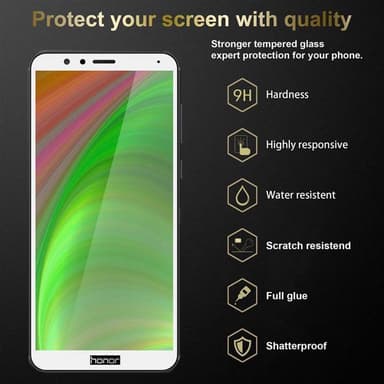 Honor 7X Skjermbeskytter Skärmskydd (hvit)