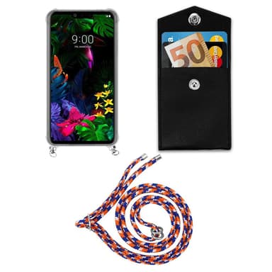 LG G8 ThinQ Deksel med Halskjede (blå)