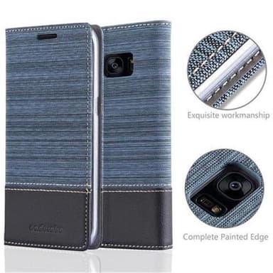 Samsung Galaxy S7 EDGE lommebokdeksel etui (blå)