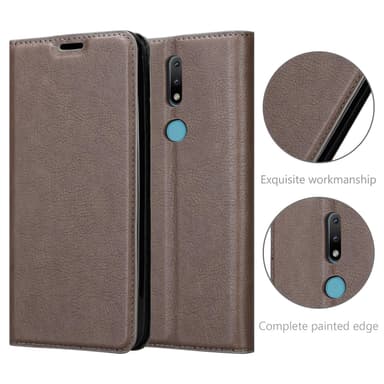 Nokia 2.4 lommebokdeksel case (brun)