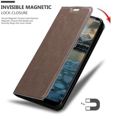 Nokia 2.4 lommebokdeksel case (brun)