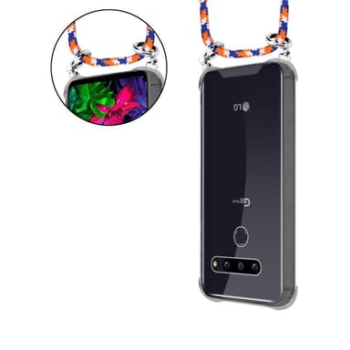 LG G8 ThinQ Deksel med Halskjede (blå)