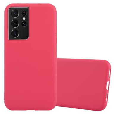 Deksel Samsung Galaxy S21 ULTRA Silikon cover (rød)