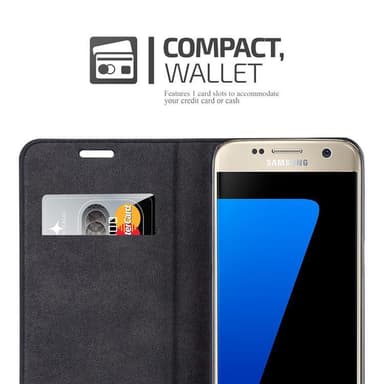 Samsung Galaxy S7 lommebokdeksel case (brun)