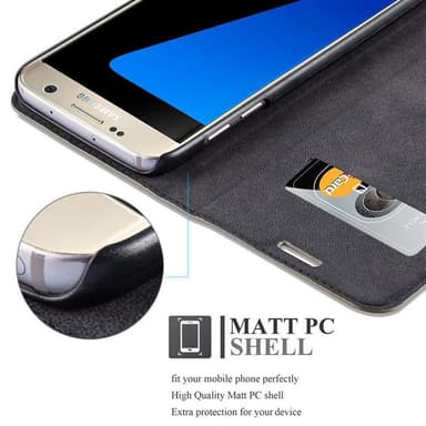 Samsung Galaxy S7 lommebokdeksel case (brun)