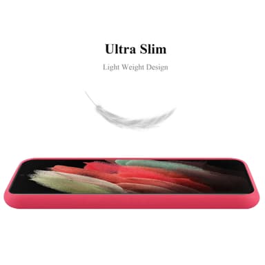 Deksel Samsung Galaxy S21 ULTRA Silikon cover (rød)