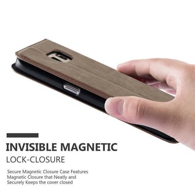 Samsung Galaxy S7 lommebokdeksel case (brun)