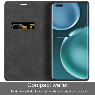 Honor MAGIC 4 PRO lommebokdeksel case (svart)