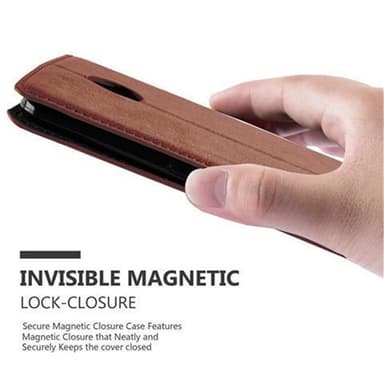 Motorola Google NEXUS 6 lommebokdeksel case (brun)