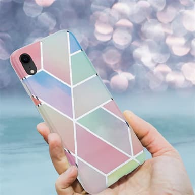 iPhone XR lommebokdeksel etui (rosa)
