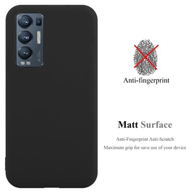 Deksel Oppo FIND X3 NEO Silikon cover (svart)