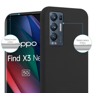 Deksel Oppo FIND X3 NEO Silikon cover (svart)