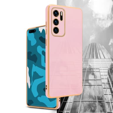 Huawei P40 silikondeksel case (rosa)