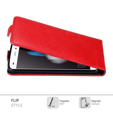 Huawei P8 LITE 2015 deksel flip cover (rød)