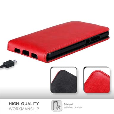 Huawei P8 LITE 2015 deksel flip cover (rød)