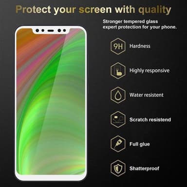 Xiaomi Pocophone F1 Skjermbeskytter Skärmskydd (hvit)